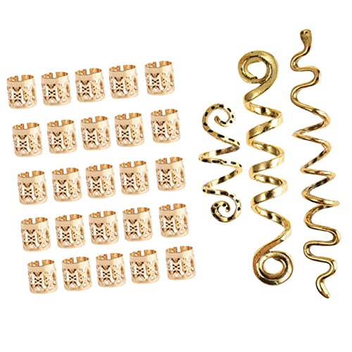 DEARMAMY 28stücke Schlangenhaar-accessoires Für Frauen Haardekorationen Mit Perlen Haar-charms Und Flecht-accessoires Für Dreadlocks Für Partys Hochzeiten Und Modenschauen Als von DEARMAMY