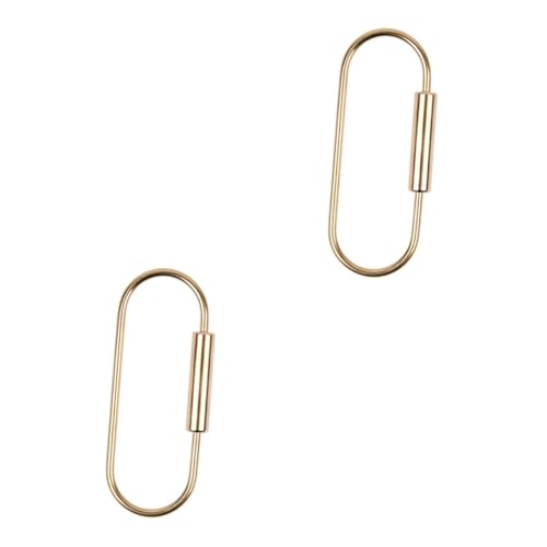 DEARMAMY 2St Anhänger Schlüsselanhänger goldfarbe goldene Messing Schlüsselanhänger Schlüsselbund Schlüsselringe kreative - hängende von DEARMAMY