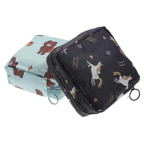 DEARMAMY Kulturbeutel für Damen Servietten-Organizer Reise-Kosmetik-Organizer Reißverschluss von DEARMAMY