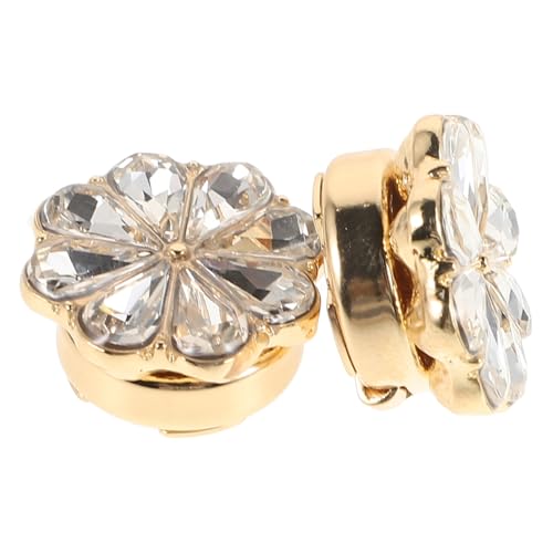 DEARMAMY Granmp Set Für Damen Kristall-blumenknopf Für Oberhemden Eleganter Strass-schmuck DEARMAMY Granmp Set Für Damen Kristall-blumenknopf Für Oberhemden Eleganter Strass-schmuck von DEARMAMY