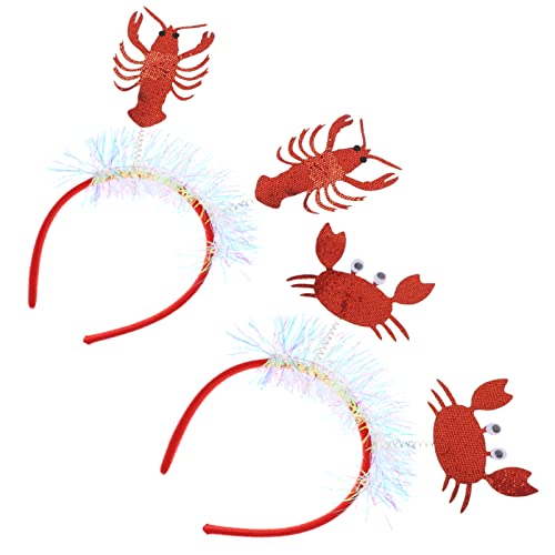 DEARMAMY 2St Hummer- und Krabben-Stirnbänder Valentinstag-Stirnband Haarschmuck für den Urlaub Halloween-Haarreifen tier haarreif haircharm Kostüm Haarband dekorative Haarstütze Grüßer rot DEARMAMY 2St Hummer- und Krabben-Stirnbänder Valentinstag-Stirnband Haarschmuck für den Urlaub Halloween-Haarreifen tier haarreif haircharm Kostüm Haarband dekorative Haarstütze Grüßer rot von DEARMAMY