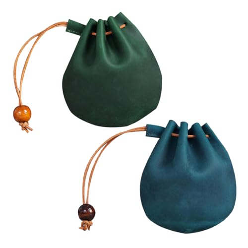 DEARMAMY 2St Münzfach Männertasche Versiegelung Kuriertaschen für Männer Tragetasche mit Mehreren Taschen Reisetaschen aufbewahrungssack Storage Pockets Geldbörse Retro-Brieftasche Blue von DEARMAMY