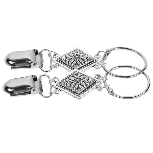 DEARMAMY 2St Reise-Strohhut-Clip Halter für Rucksackkappen Karabinerhaken Mütze laufende Kappe handtasche reiserucksack Rucksack-Huthalter Huthalterclip für Geldbörse Legierung Silver von DEARMAMY