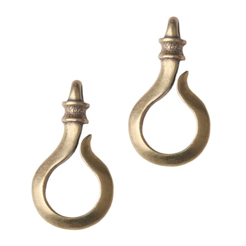 DEARMAMY 2St Schlüsselanhänger Schlüsselringe Brieftaschen mit Ketten für Herren Brieftaschen-Gürtelhalter slico Key für Schlüssel Bastelzubehör selber Machen Messing von DEARMAMY