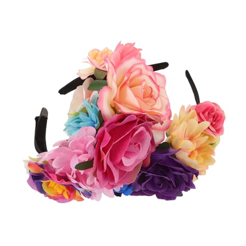 DEARMAMY 2St Simulierter Blumenparty-Kopfschmuck Party-Cosplay-Accessoires Stirnband im neuartigen Stil Haarpflegezubehör Party verkleiden sich Haarreifen Cosplay-Kostüm-Requisiten Stoff von DEARMAMY