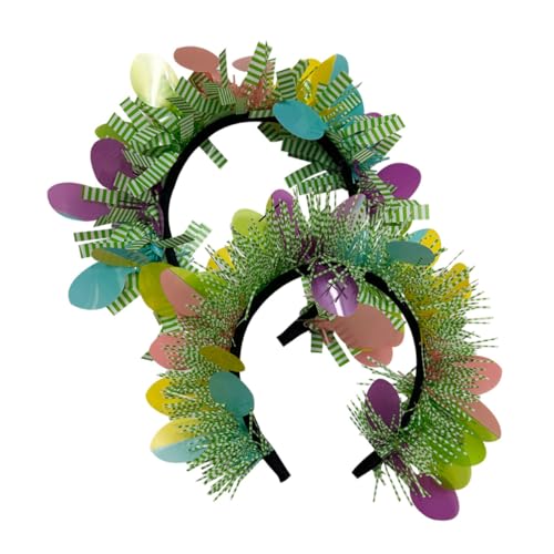 DEARMAMY 2St -Stirnband karneval haarreif haarband karneval Osterhaarband faschings kopfbedeckung ostern haarreif Party-Stirnbänder Karnevals-Stirnband Stirnband für Erwachsene Plastik von DEARMAMY