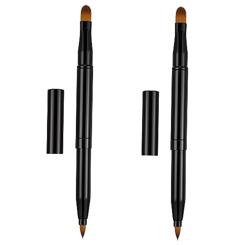 DEARMAMY Doppelköpfiger Make up Pinsel 2 Stück Tragbarer Lippen Und Eyeliner Pinsel Aus Synthetischen Fasern Vielseitig Einsetzbar Für Lippenstift Und Concealer Für Zuverlässiges Und DEARMAMY Doppelköpfiger Make up Pinsel 2 Stück Tragbarer Lippen Und Eyeliner Pinsel Aus Synthetischen Fasern Vielseitig Einsetzbar Für Lippenstift Und Concealer Für Zuverlässiges Und von DEARMAMY
