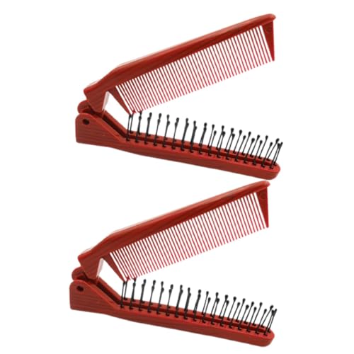 DEARMAMY 2Stücke Faltbare Haarbürste Kompakte Reisekämme Zusammenklappbare Taschenbürsten Für Männer Für Haarstyling Unterwegs Leicht Und Praktisch Für Jede von DEARMAMY
