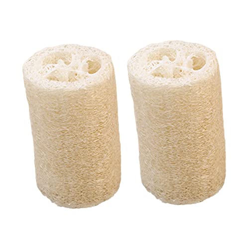 DEARMAMY 2stücke Naturschwamm Zum Duschen Luffa Peelingbürste Körper Luffa Rückenschrubber Duschtuch Badetuch Hautreinigung Werkzeug von DEARMAMY