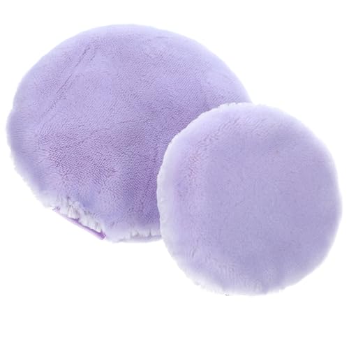 DEARMAMY 2stücke Runde Makeup-puff Tragbare Puderquaste Für Frauen Zum Auftragen Von Foundation Concealer Lidschatten Fingergriff Für Optimalen Haltbarkeit von DEARMAMY