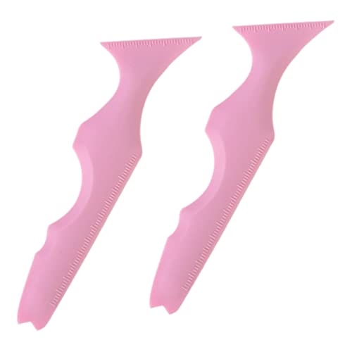 DEARMAMY 2stücke Silikon Eyeliner Schablonen Abgewinkelt Für Anfänger Make-up Tools Augenbrauen Lidschatten Vorlage Tool Reisen Tragbar von DEARMAMY