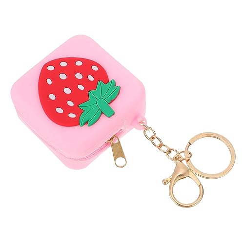 DEARMAMY 2er-Pack Mini-geldbörse Mit Kopfhörer Silikon-schlüsselanhänger Lustiges Cartoon-Design Reißverschluss Für Den Täglichen Gebrauch Reisen Party von DEARMAMY