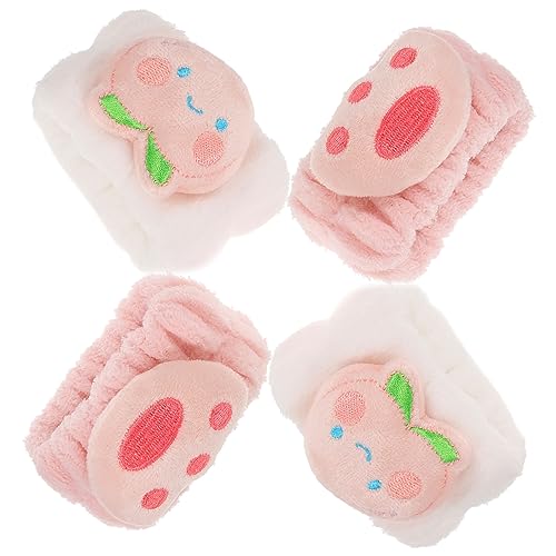 DEARMAMY 2paare Handgelenkwickel Zum Waschen Gesichts Hautpflege-armbänder Wasserabsorbierende Handtuch-armbänder Bequeme Und Elastische Handgelenksmanschetten Für Spa Und Sport von DEARMAMY