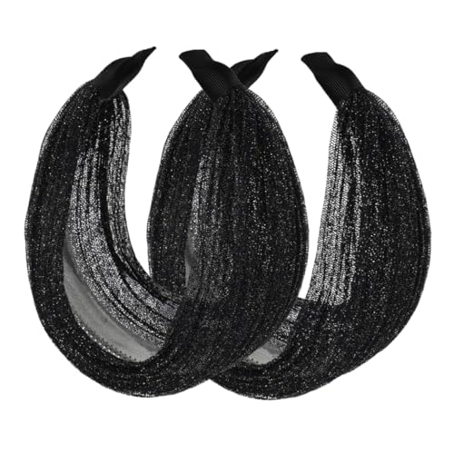 DEARMAMY 2pcs Frauen Elastische Haarbänder Nicht Rutschbreite Haare Hoops Einfaches Stil-haarband Zum Abdecken Graues Haar DEARMAMY 2pcs Frauen Elastische Haarbänder Nicht Rutschbreite Haare Hoops Einfaches Stil-haarband Zum Abdecken Graues Haar von DEARMAMY
