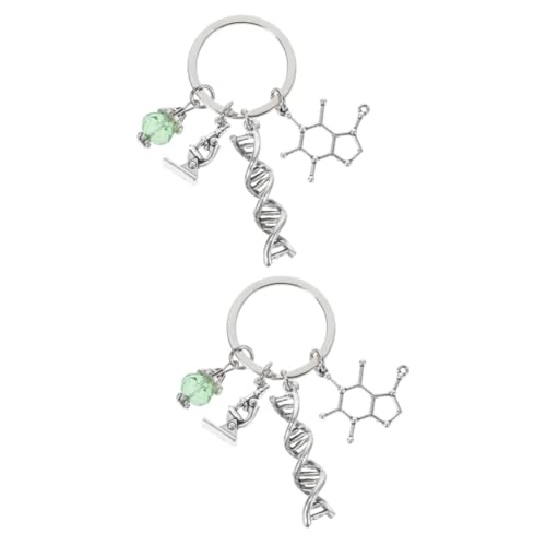 DEARMAMY 2st Chemischer Schlüsselanhänger Telefon-schlüsselanhänger Chemie Wissenschaft Schlüsselanhänger Wissenschaftsgeschenke Schlüsselanhänger Mit Abschluss-anhänger Legierung von DEARMAMY