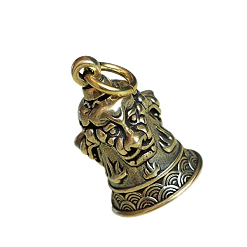 DEARMAMY 2stücke Vintage Messing Schlüsselanhänger Reinem Kupfer Mit DREI Perfekter Feng Shui Für Taschen Und Für Verschiedene Anlässe von DEARMAMY