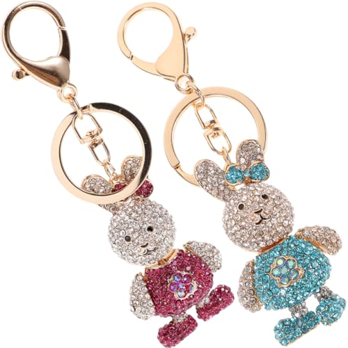 DEARMAMY Strass-schlüsselanhänger-Set Hasen-schlüsselanhänger Charm Für Dekoration Party Geburtstag Weihnachten Valentinstag von DEARMAMY