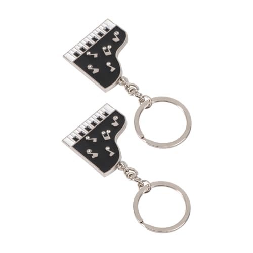 DEARMAMY 2stücke Klaviertastatur-schlüsselanhänger Musik-schlüsselanhänger Mini-Klavier-handtaschenanhänger Klavierdesign-anhänger Stilvoller Anhänger Für Taschen Und Geldbörsen von DEARMAMY