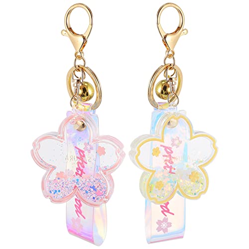 DEARMAMY 2stücke Kreative Blumen Schlüsselanhänger Praktische Schlüsselringe Und Schlüsselanhänger Für Taschen Und Schlüssel Und Langlebig von DEARMAMY