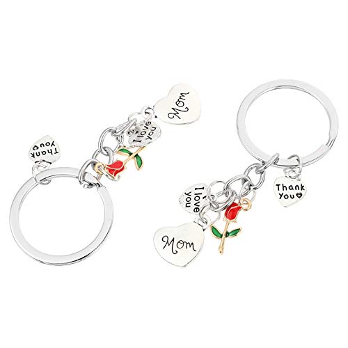 DEARMAMY 2stücke Rosen Schlüsselanhänger Zinklegierung Muttertags Für Multifunktionale Taschenanhänger Und Schlüsselringe DEARMAMY 2stücke Rosen Schlüsselanhänger Zinklegierung Muttertags Für Multifunktionale Taschenanhänger Und Schlüsselringe von DEARMAMY