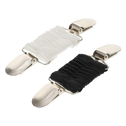 DEARMAMY 2stücke Strickjacken-clips Schwarz Und Weiß Für Damen Zum Befestigen Von Cardigans Und Schals Modisches Accessoire von DEARMAMY