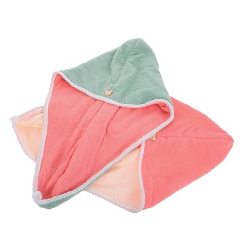 DEARMAMY 2st Trocknende Haarkappe Handtuch Für Lockiges Haar Turbantücher Für Nasses Haar Handtuch-turban Kopfwickeltuch Für Nasses Haar Haarwickel Haartücher Für Frauen Korallenvlies von DEARMAMY