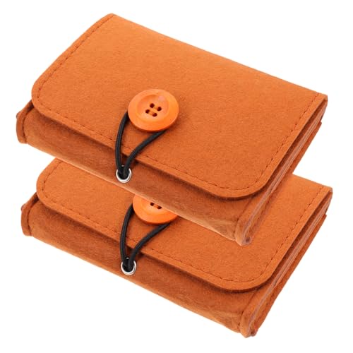 DEARMAMY 2stücke Ätherisches Öl Aufbewahrungstasche Mit Organizer Für Flaschen Tragbar Und Praktisch Für Reisen Schreibtisch Oder Handtasche Aus Robustem Material von DEARMAMY