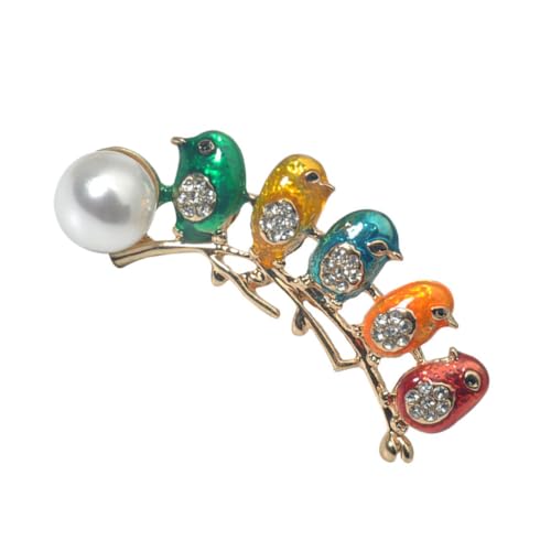 DEARMAMY 2stücke Bunte Vogel Broschen Aus Legierung Niedliche Brustnadeln Für Für Kleidung Partys Und Besondere Anlässe Vielseitig Einsetzbar Als Haarschmuck Handtaschen Und von DEARMAMY