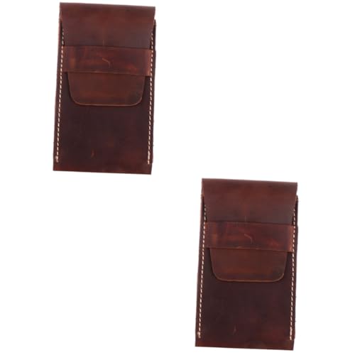 DEARMAMY 2stücke Echtes Leder Uhrenaufbewahrungstasche Tragbares Reiseetui Für Armbanduhren Organizer Mit Abnehmbaren Kissen Elegantes Design Für Herren Und Damen Für Unterwegs Und von DEARMAMY