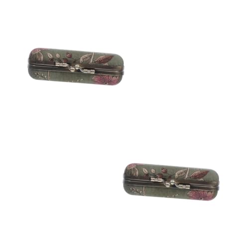 DEARMAMY 2stücke Eleganter Lippenstift Mit Spiegel Retro Lippenstift Organizer Für Reisen Für Frauen Um Lippenpflege Stilvoll Zu Transportieren Lagern von DEARMAMY