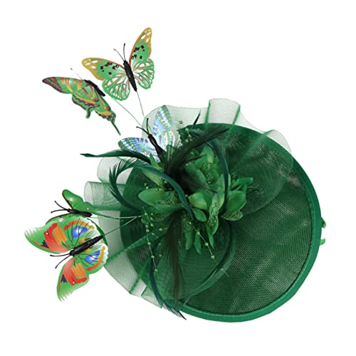 DEARMAMY 2stücke Fascinator Hut Für Frauen Eleganter Haarschmuck Für Hochzeiten Teepartys Und Festivals Aus Hochwertigem Material Bequem Und Stilvoll Mit Romantischem Design Für von DEARMAMY