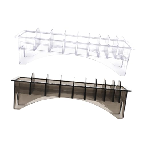 DEARMAMY 2stücke Haarwerkzeug Organizer Clipper Guard Aufbewahrungsbox Limit Comb Speicherbox Für Friseurbedarf Praktische Aufbewahrungslösung Für Salon Und Zuhause von DEARMAMY