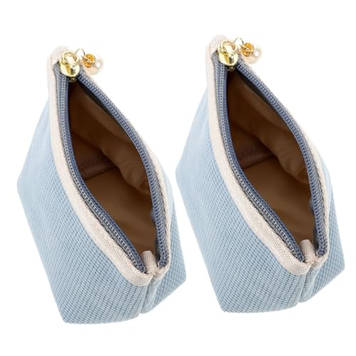 DEARMAMY 2stücke Kleine Kosmetiktasche Für Damen Reise-Make-up-Tasche Mini-Make-up-geldbörse Tragbar Passend Für Handtasche Aufbewahrungstasche Für Lippenstifte Und Kleine Utensilien von DEARMAMY