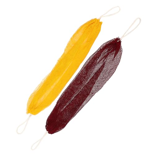 DEARMAMY 2stücke Körperschrubber Für Peeling Und Dusche Rückenpeeling-tuch Für Herren Und Damen Langlebiges Afrikanisches Netz-waschnetz Für Körperreinigung von DEARMAMY