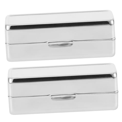 DEARMAMY 2stücke Lippenstift-organizer Mit Spiegel Make-up-aufbewahrungsbox Aus Langlebigem Material Tragbar Für Lippenstift Und Kosmetik Kosmetik-etui von DEARMAMY