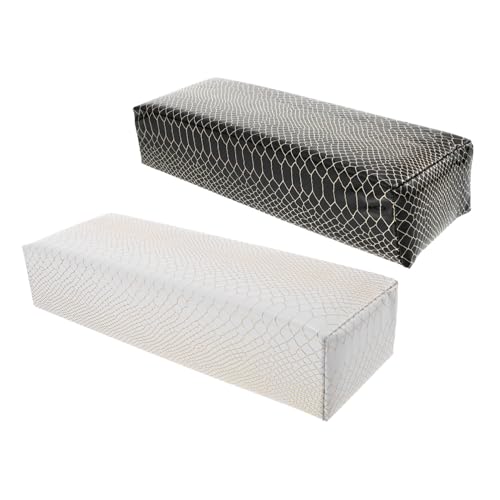 DEARMAMY 2stücke Maniküre Handkissen Nail Art Armauflage Kissen Für Salon Heimwerker Nagelliebhaber Ermüdung Lindern Leicht Zu Reinigen Pu-oberfläche von DEARMAMY