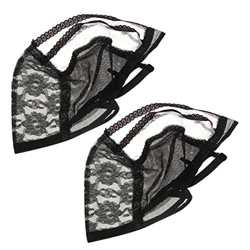 DEARMAMY 2stücke Perückenkappe Atmungsaktiv Netz Perückenhut Für Frauen Haarnetz Zur Perückenherstellung Flexibel Und Dehnbar Für Sommer Und Verschiedene Anlässe von DEARMAMY