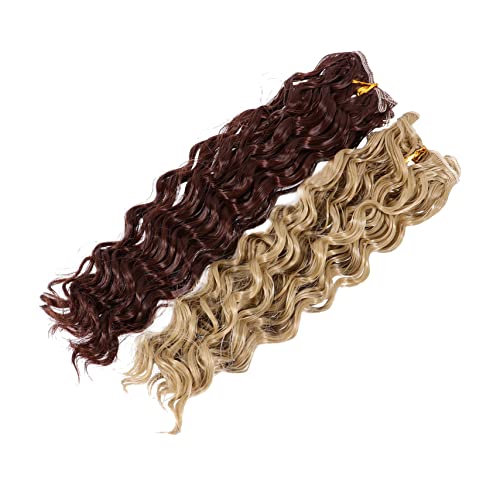 DEARMAMY 2stücke Puppenperücken Aus Hochtemperaturseide Für Diy Puppe Herstellung Mit Färbefähigkeit Und Dauerwellen Design Für Jede Puppe von DEARMAMY