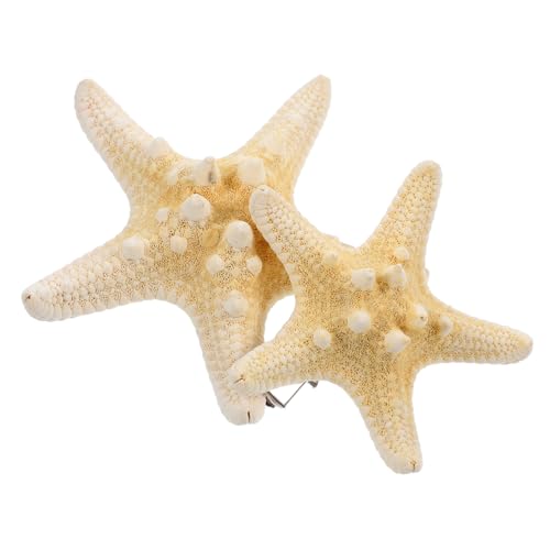 DEARMAMY 2stücke Seestern Haarspange Fünfzackiger Stern Haarnadel Strand Haarschmuck Für Frauen Und Mädchen Ca Handgefertigt von DEARMAMY
