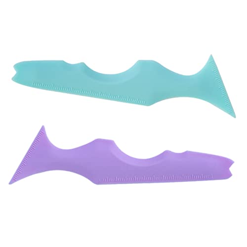 DEARMAMY 2stücke Silikon Eyeliner Schablone Mehrzweck-augen-make-up-werkzeug Für Eyeliner Lidschatten Vorlage Augenbrauen Schablone von DEARMAMY