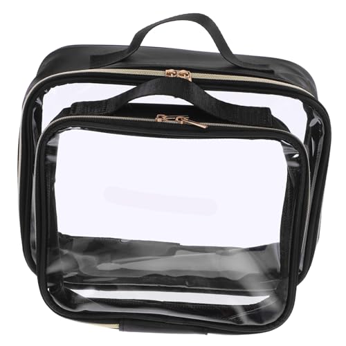 DEARMAMY 2stücke Transparente Kosmetiktasche Kleine Reise-Organizer-Tasche Mit Reißverschluss Klare Make-up-Beutel Für Handtasche Multifunktionale Stifttaschen Für Damen von DEARMAMY
