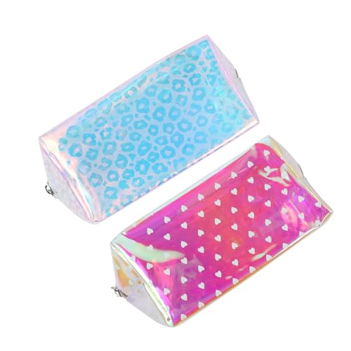 DEARMAMY 2stücke Transparenter Kosmetiktasche Organizer Aus TPU-Material Für Reisen Mit Robustem Metallreißverschluss Und Viel Stauraum Für Toilettenartikel Und Kosmetika von DEARMAMY