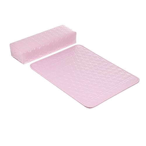 DEARMAMY 2stücke Und Ledernagelkissen Nagelhandgelenkskissen Handkissen Ledermanikürematte Für Professionelle Anwendung Komfortables Kissen Zum Schutz Ihrer Arbeitsfläche Für von DEARMAMY