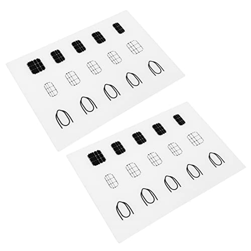 DEARMAMY 2stücke Wiederverwendbare Manikürematte Silikon Nagel Färbung Matte Nailart Übungsmatte Maniküre Praxis Kissen Schönheit Salon Versorgung von DEARMAMY