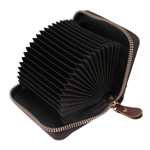 DEARMAMY 3 STK zusammenklappbare Brieftasche Münzfach Herren schlanke Geldbörse Vintage-Geldbörse ABC wickeltasche packetbandrollen kaffeeműhle koffe Ledergeldbörse Bankkartentasche Coffee von DEARMAMY