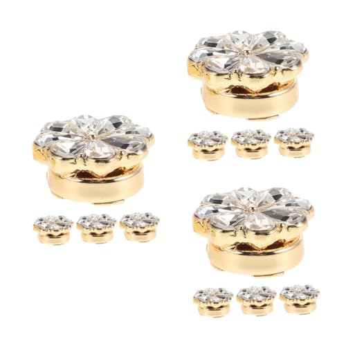 DEARMAMY 3 Sätze Blumen-manschettenknöpfe Ringquaste Schleife Gefälschter Kragen Rhinestone Manschettenknöpfe Schmuck Manschettenknöpfe Manschettenknopf Mit Strasssteinen Golden 4 Stück * 3 DEARMAMY 3 Sätze Blumen-manschettenknöpfe Ringquaste Schleife Gefälschter Kragen Rhinestone Manschettenknöpfe Schmuck Manschettenknöpfe Manschettenknopf Mit Strasssteinen Golden 4 Stück * 3 von DEARMAMY