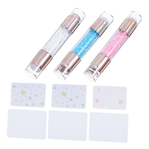 DEARMAMY 3 Sätze French Nail Stamper Teiliges Nagelstempel für Maniküren Blauem Pinkem und Stempel für Diy Nageldesigns und Salonanwendungen DEARMAMY 3 Sätze French Nail Stamper Teiliges Nagelstempel für Maniküren Blauem Pinkem und Stempel für Diy Nageldesigns und Salonanwendungen von DEARMAMY