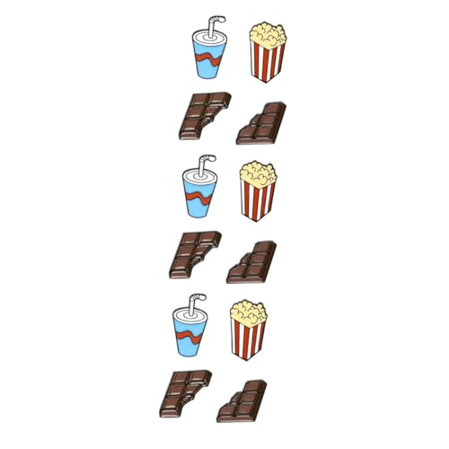 DEARMAMY 3 Sätze Popcorn-brosche Kleidung Accessoires Tasten Stift Abstecknadeln Abc Wickeltasche Handtaschen Tasche Zubehör Anstecknadel Für Kleiderabzeichen Legierungsmaterial 4 Stück * 3 von DEARMAMY