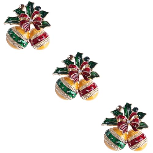 DEARMAMY 3 Stück Brosche Schmuck Weihnachtsstifte Mädchen Weihnachtsgeschenke Brustklammer Für Frauen von DEARMAMY