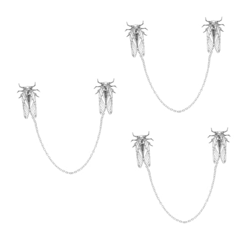 DEARMAMY 3 Stück Cicada Brosche für Männer und Frauen Vintage Anstecknadel für Hemden Anzüge und Pullover Versatile Modeaccessoire mit Niedlichem Tiermotiv Hochwertige Verarbeitung und von DEARMAMY